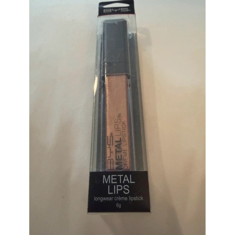 BYS Metal Lips Bronzed Medal Metallic Crème Lipstick 6g NEW